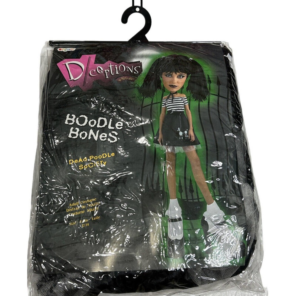 Deceptions by Disguise Boodle‎ Bones Adult Goth Halloween Costume Size 12-14